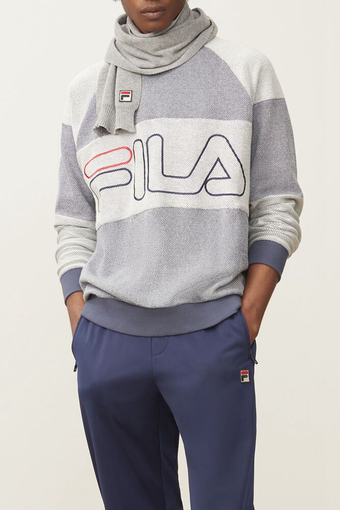 Fila Cooper Grey Sweatshirt Mens - NZ 97805-CBDX